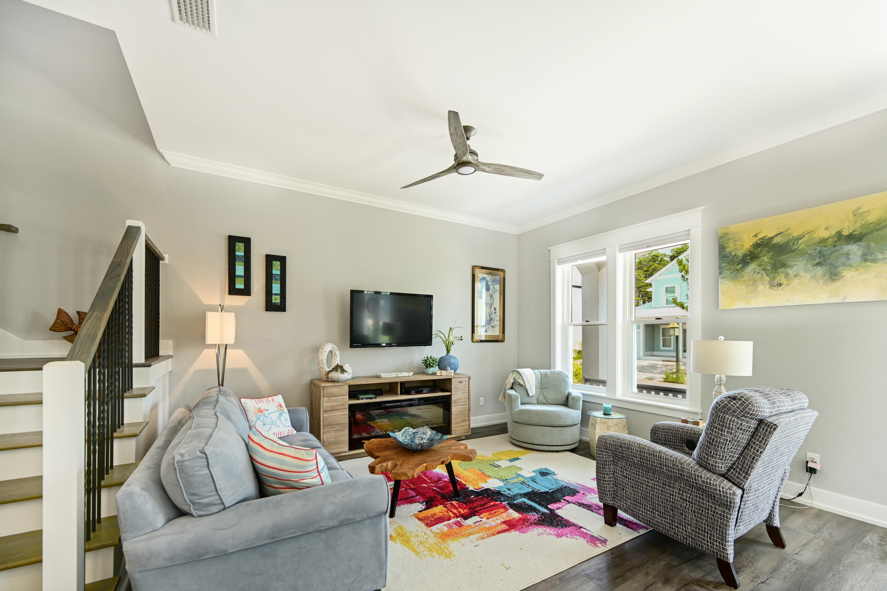 31 West Willow Mist Road Inlet Beach, FL 32461 - Photo 10 of 43 a living room with furniture and a flat screen tv