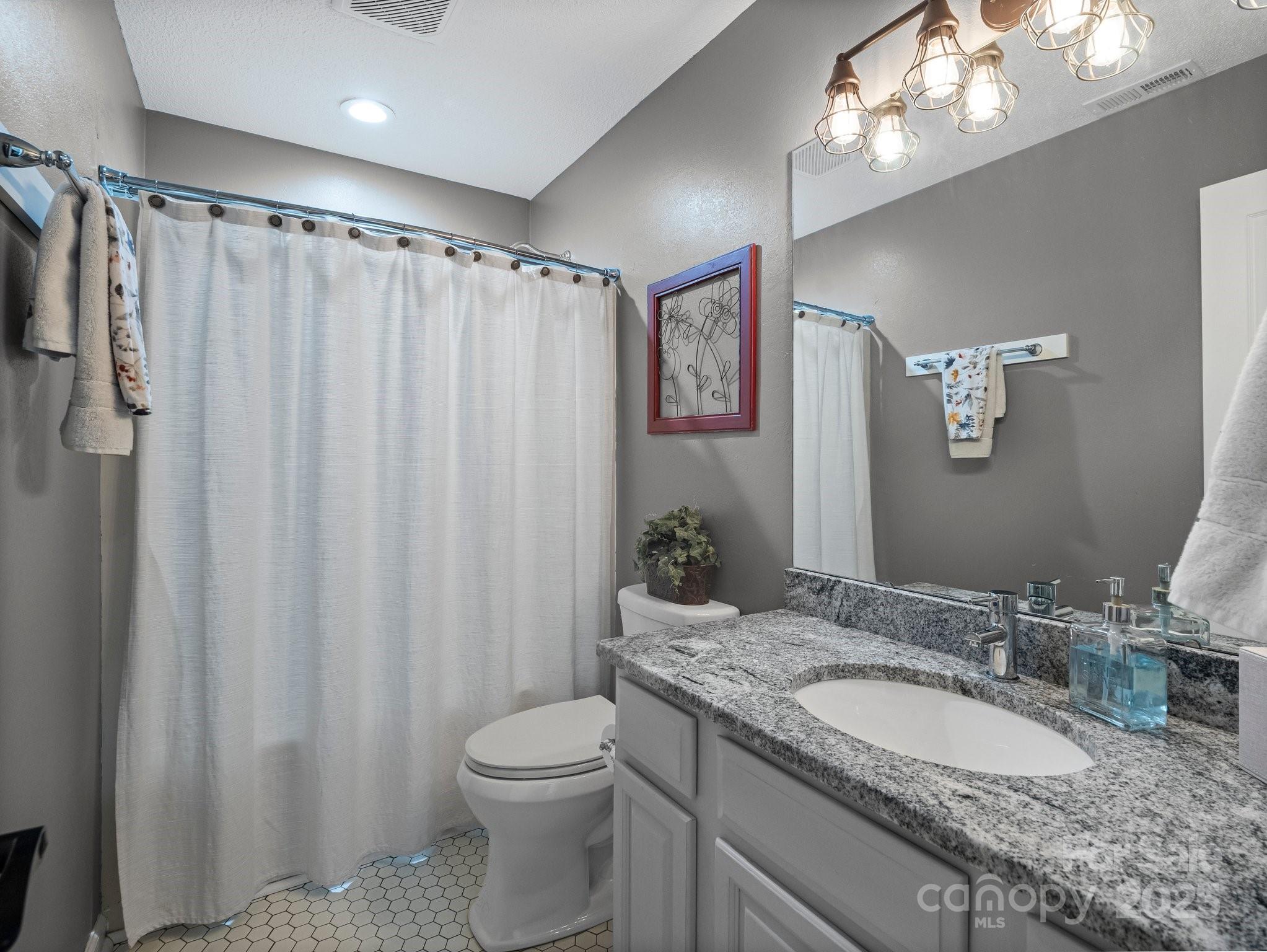 10 Gray Wolf Lane Hendersonville, NC 28792 - Photo 11 of 42 a bathroom with a granite countertop sink toilet and shower