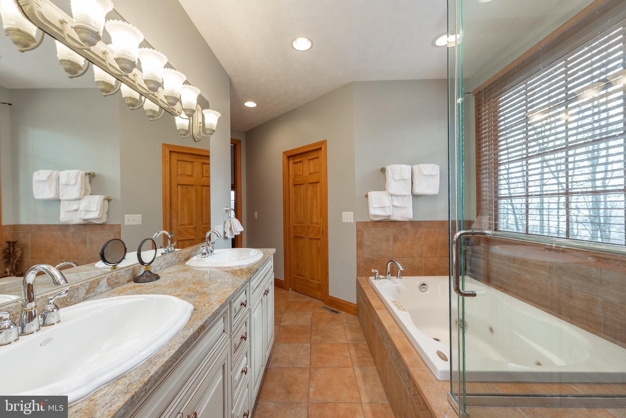 38 Parkside Court North McHenry, MD 21541 - Photo 40 of 60 a spacious bathroom with a large tub sink and mirror