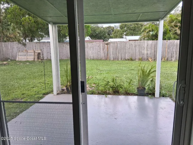 a view of an empty room