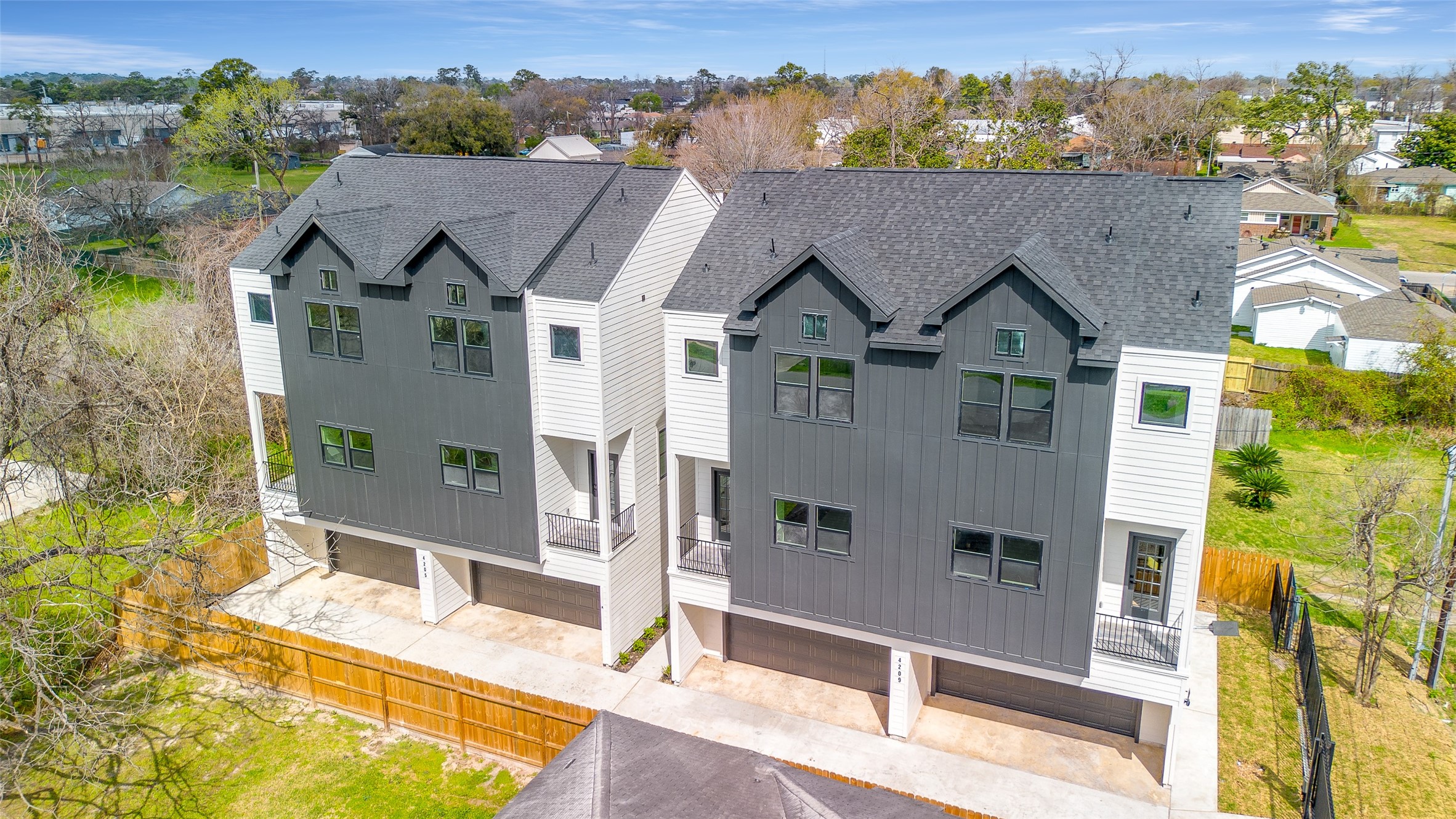4209 Allston Street Houston, TX 77018 - Photo 2 of 31 a aerial view of a house with a yard