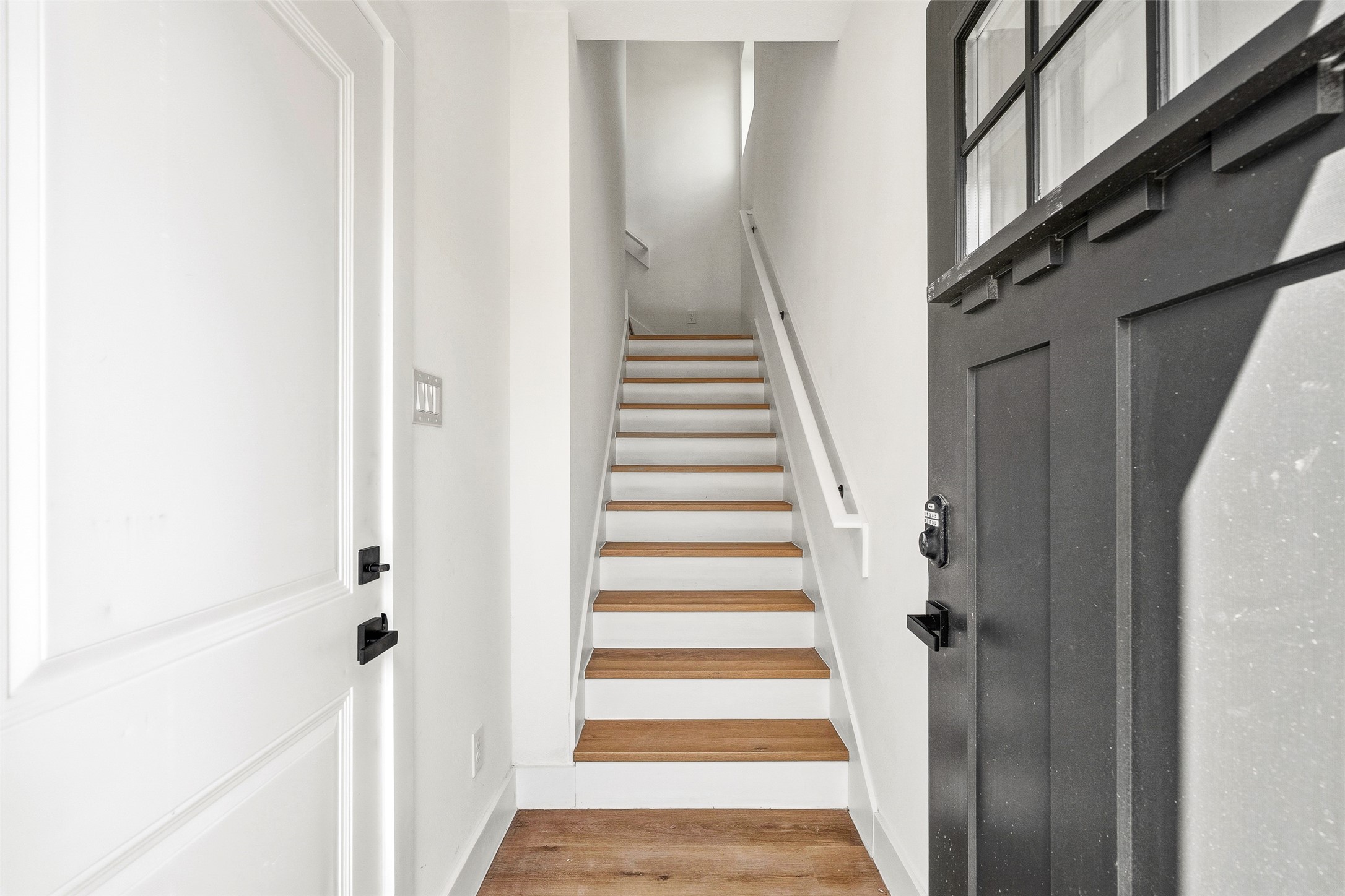 4209 Allston Street Houston, TX 77018 - Photo 7 of 31 a view of an entryway with staircase