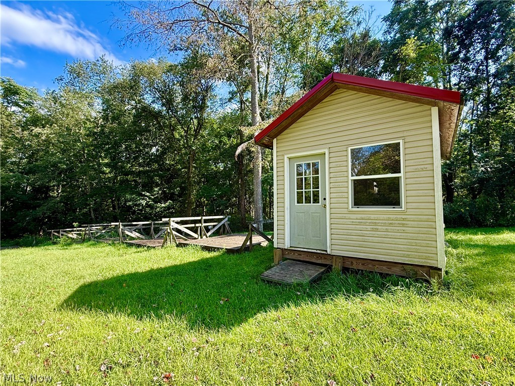 79601 Adams Road Freeport, OH 43973 - Photo 37 of 49 Mini-cabin created on tent platform site