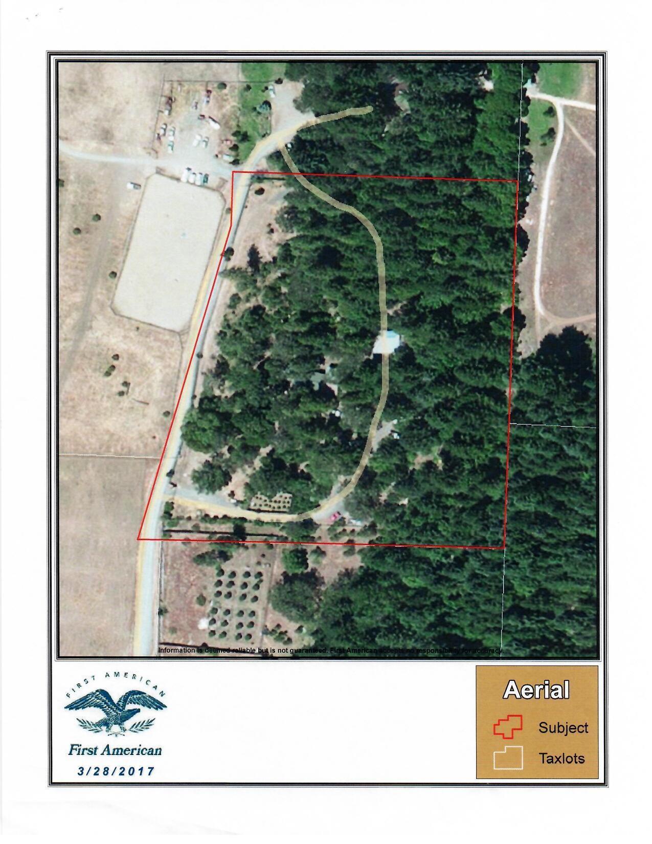 310 Page Creek Road Cave Junction, OR 97523 - Photo 31 of 31 Areal map with property lines