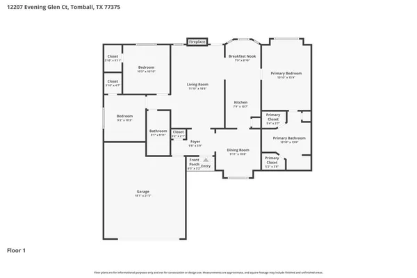 $1,800 | 12207 Evening Glen Court, Tomball, TX 77375
