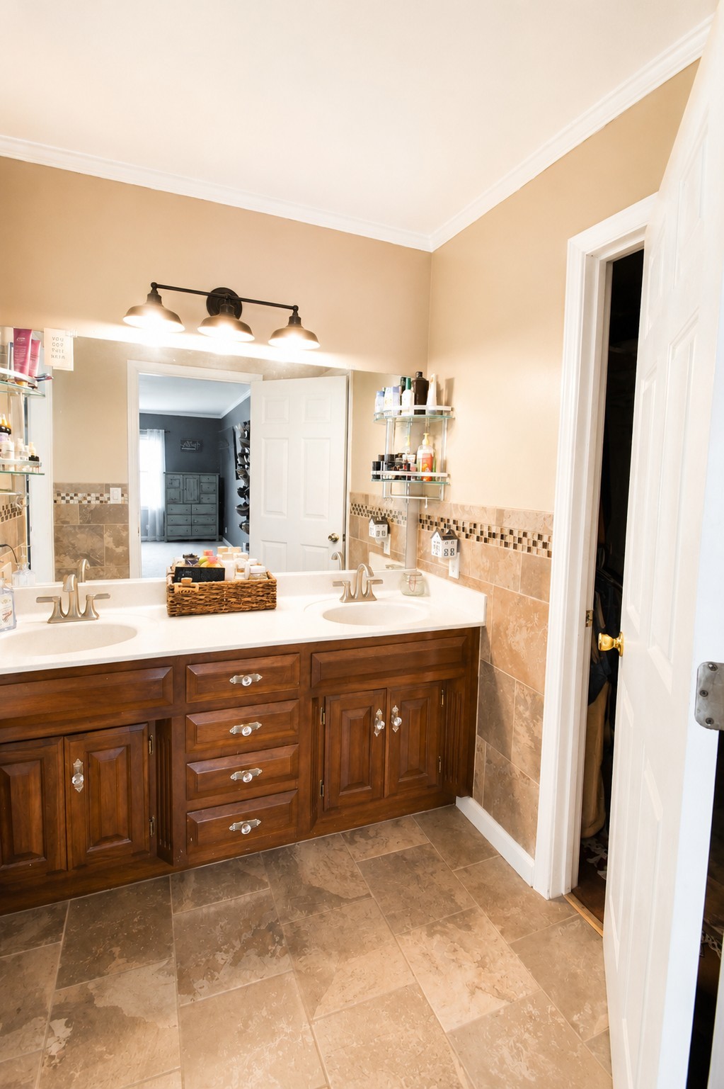 10814 Clarksville Road Olmstead, KY 42265 - Photo 26 of 55 a bathroom with a sink vanity and mirror