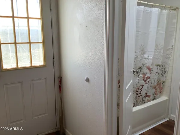 a view of front door