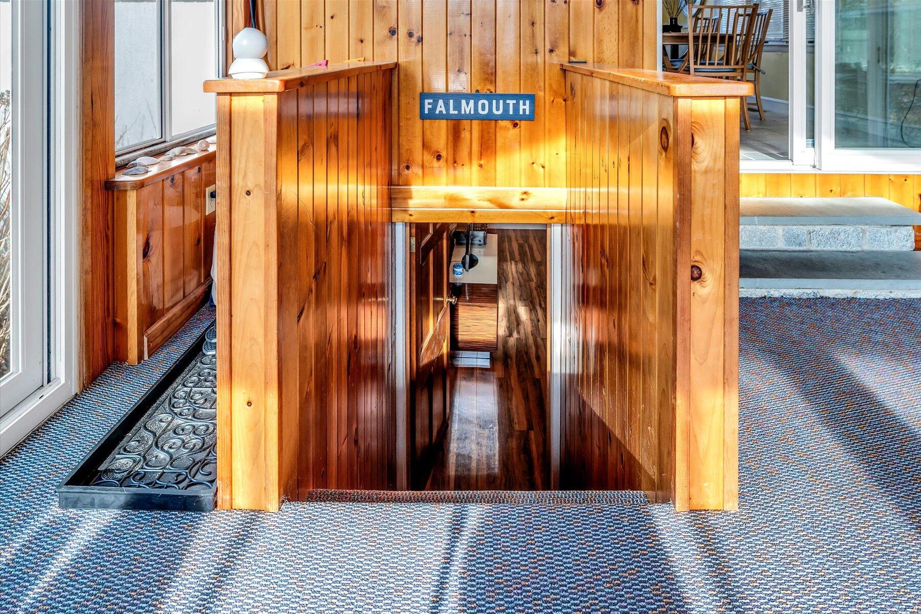19 Pine Rock Road East Falmouth, MA 02536 - Photo 12 of 52 a view of a door with wooden floor
