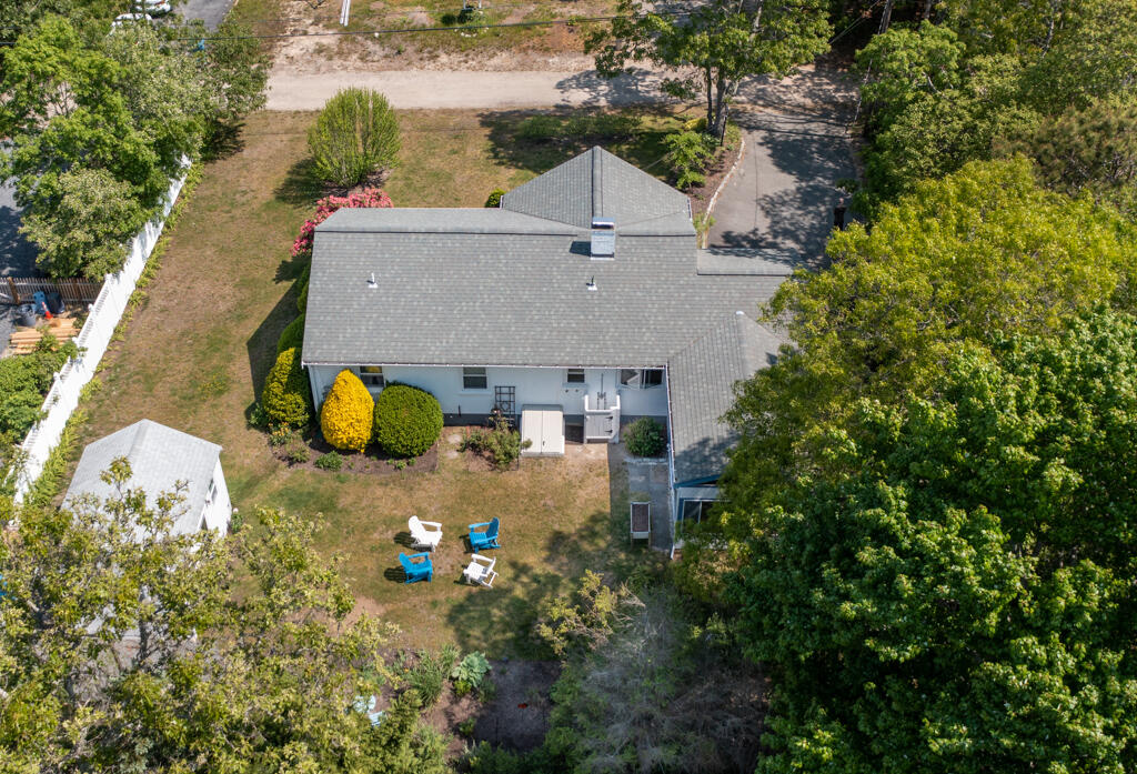 19 Pine Rock Road East Falmouth, MA 02536 - Photo 48 of 52 an aerial view of a house with yard