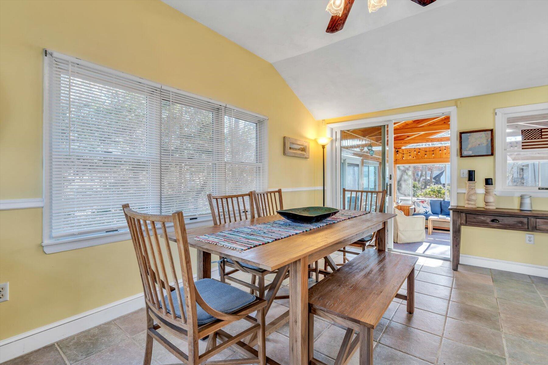 19 Pine Rock Road East Falmouth, MA 02536 - Photo 9 of 52 a view of a dining room with furniture and a window
