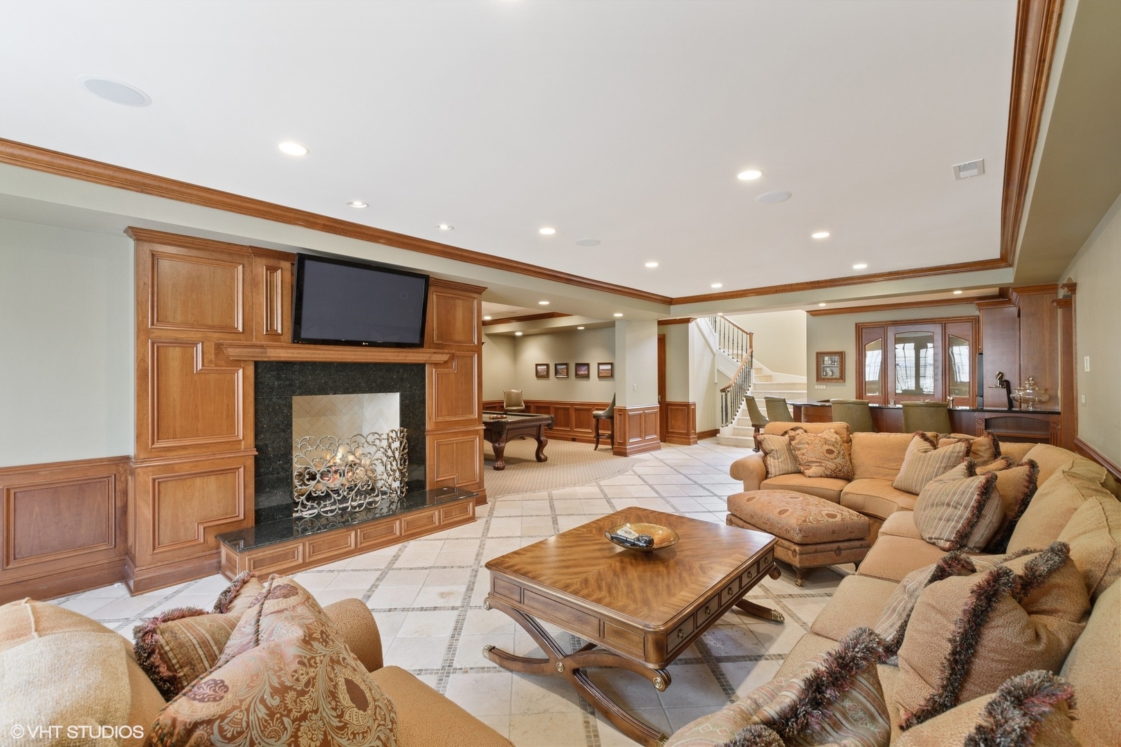 1451 North Green Bay Road Lake Forest, IL 60045 - Photo 46 of 55 a living room with furniture and a fireplace