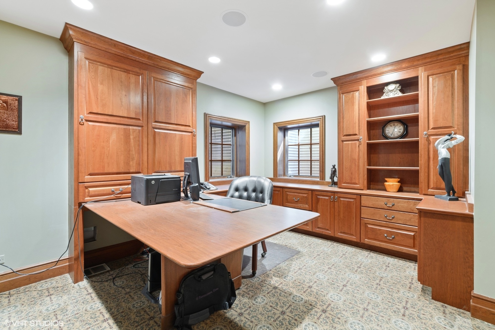 1451 North Green Bay Road Lake Forest, IL 60045 - Photo 50 of 55 a kitchen with a table chairs and refrigerator