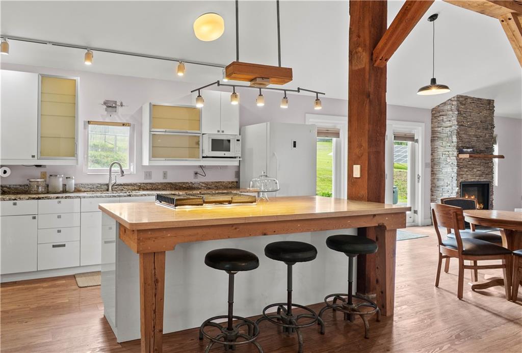 596 Wulfert Road Rochester Mills, PA 15771 - Photo 30 of 49 a view of a kitchen counter space and wooden floor
