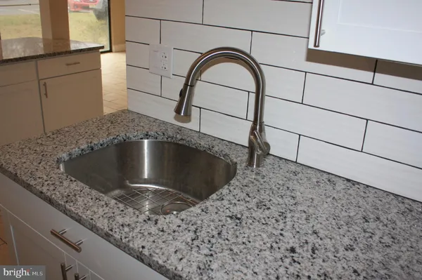 a close view of sink and tap