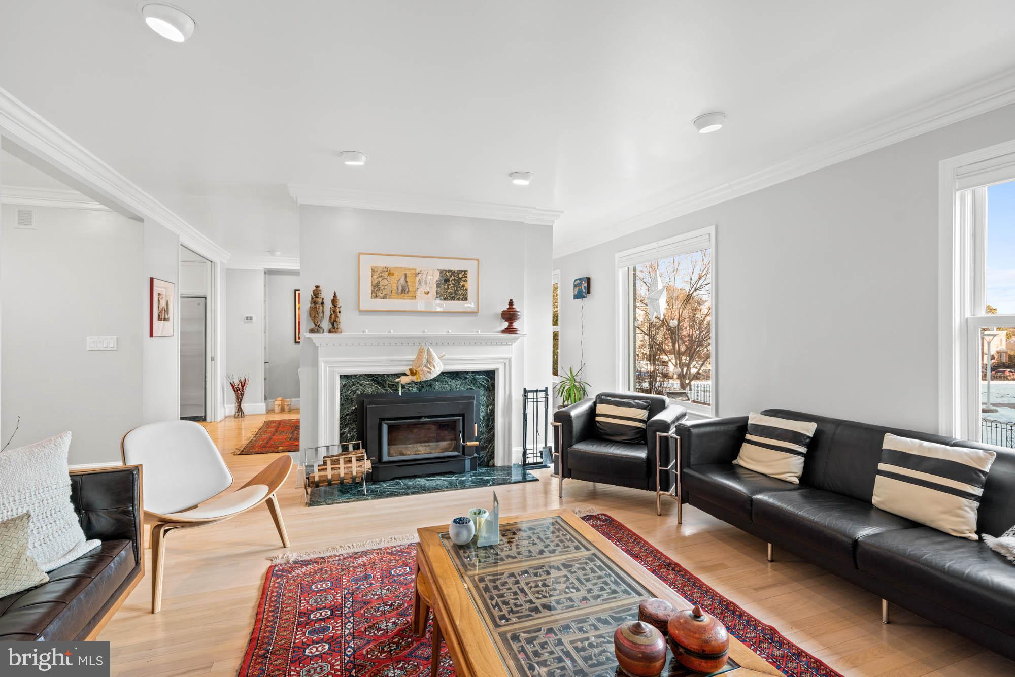 3507 R Street Northwest Washington, DC 20007 - Photo 15 of 71 Cozy wood burning fireplace