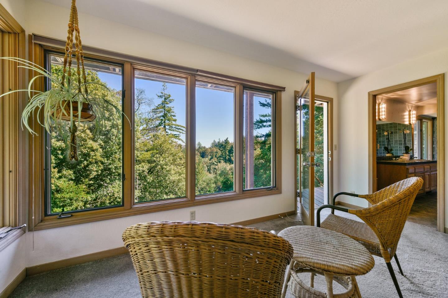 255 Allen Road Woodside, CA 94062 - Photo 19 of 43 a living room with furniture and a window