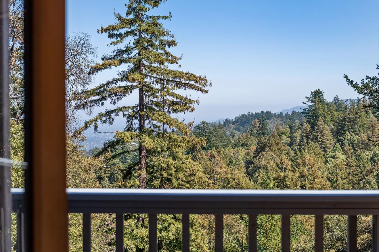 255 Allen Road Woodside, CA 94062 - Photo 32 of 43 a view of a forest from a window