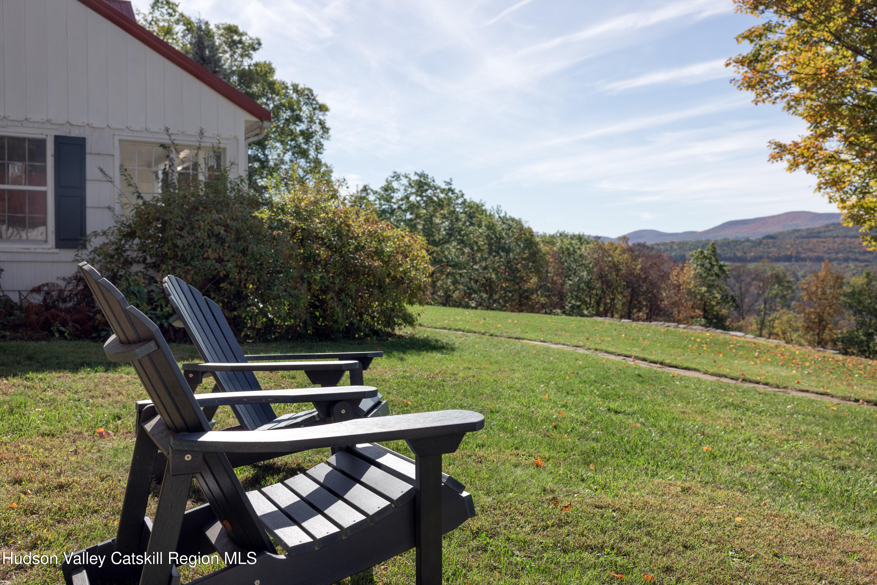 76 Smith Road Preston Hollow, NY 12469 - Photo 24 of 51 a view of a yard with furniture and garden