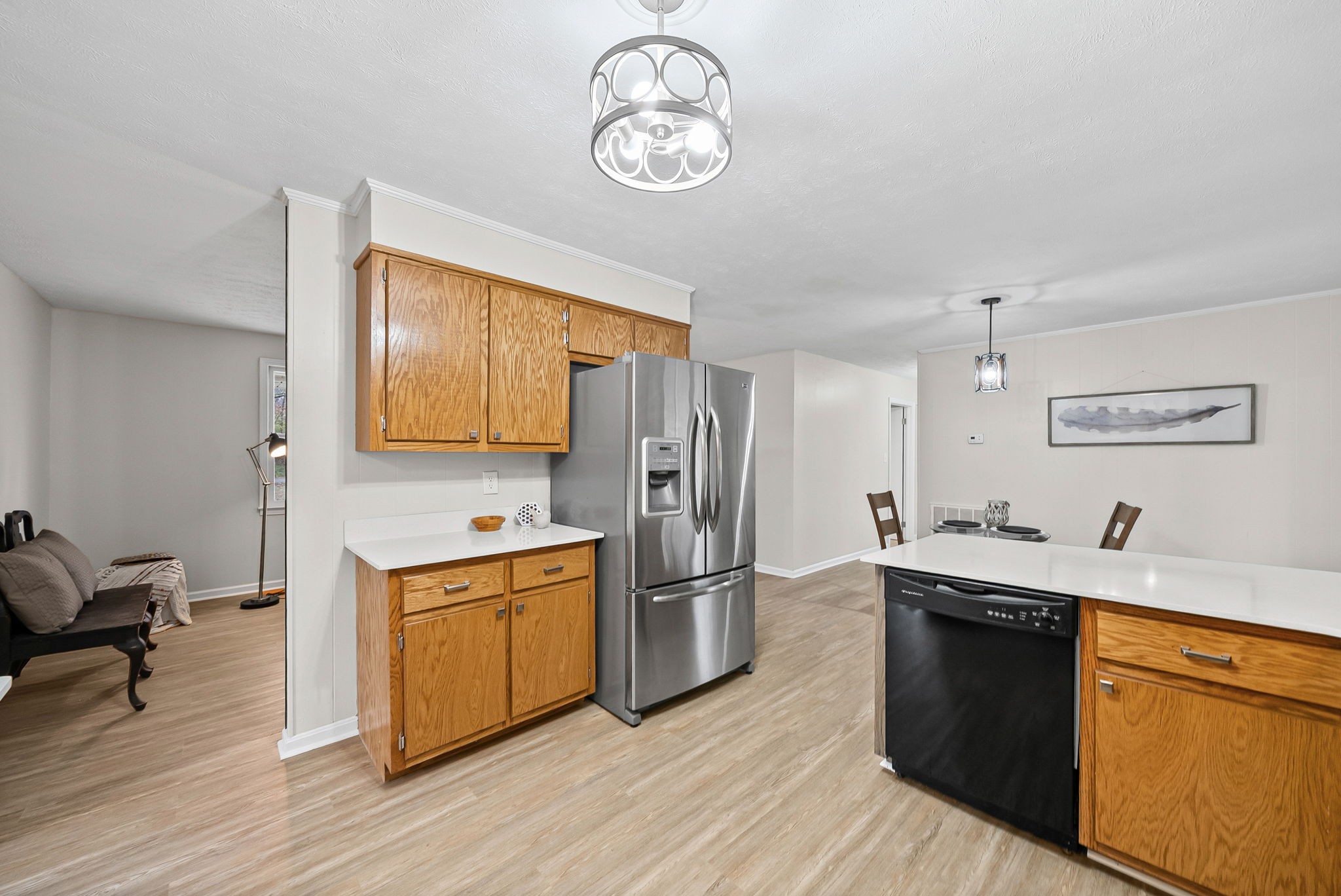 1272 Taylortown Road White Bluff, TN 37187 - Photo 12 of 39 a kitchen with stainless steel appliances granite countertop a sink stove and refrigerator