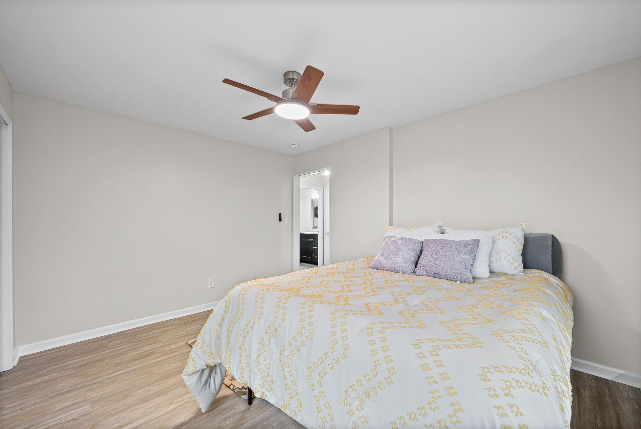 1272 Taylortown Road White Bluff, TN 37187 - Photo 26 of 39 a bedroom with a bed and a ceiling fan