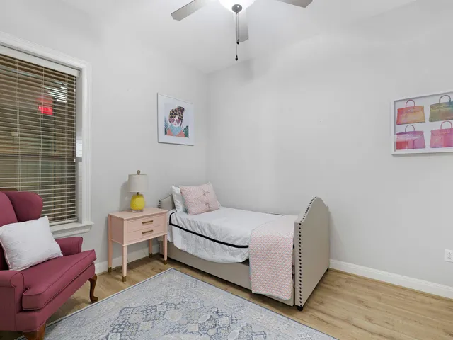 a room with a bed and a couch