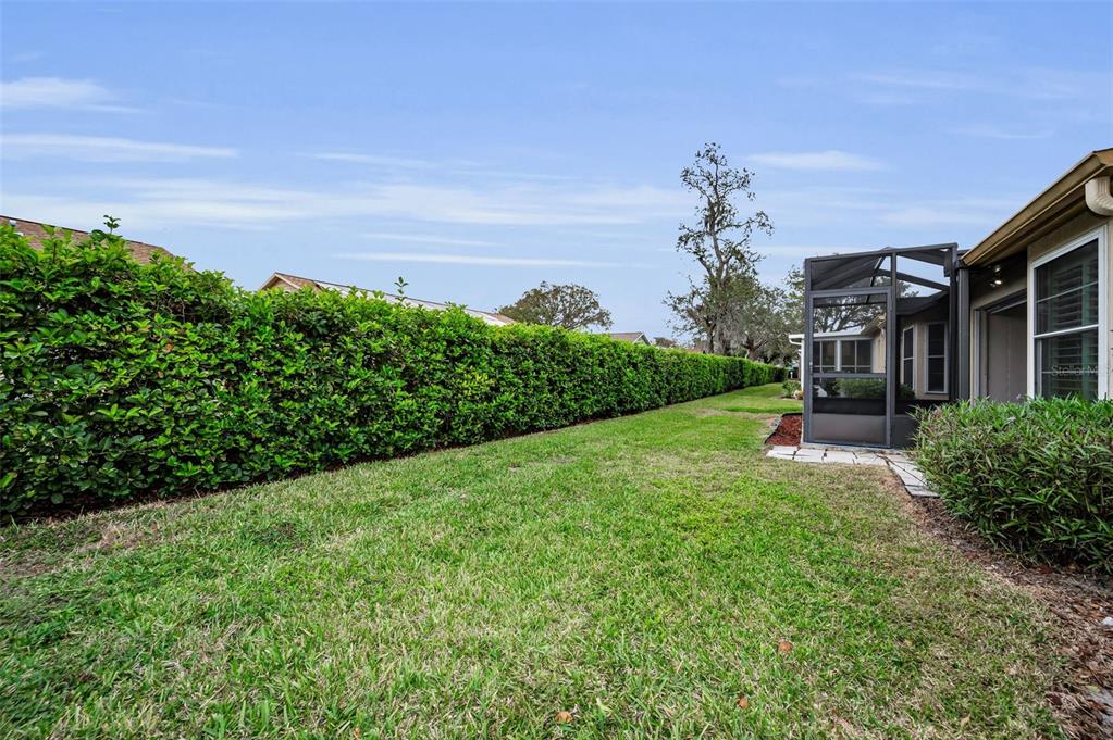6525 Pine Walk Drive New Port Richey, FL 34655 - Photo 34 of 62 a view of a garden with a building in the background