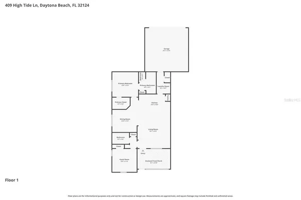 $369,900 | 409 High Tide Lane, Daytona Beach, FL 32124
