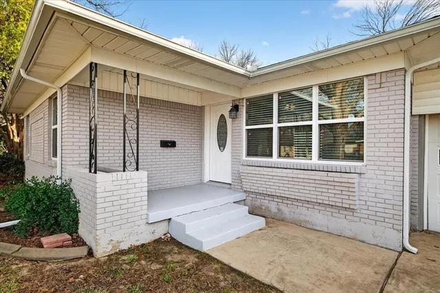 a front view of a house