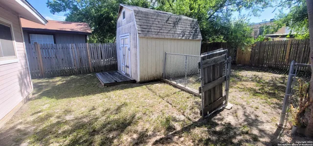 a backyard of a house