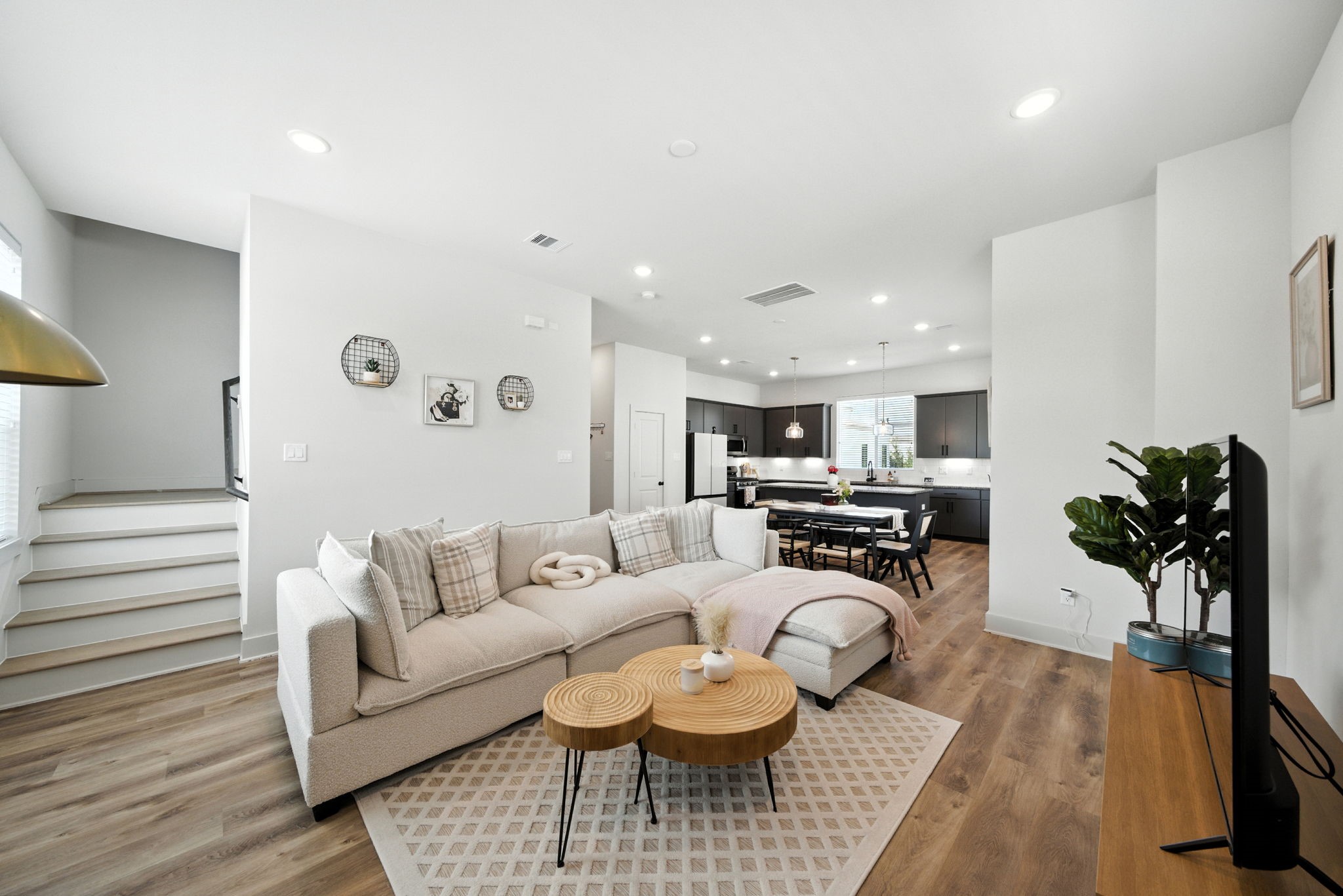 Expansive living space is filled with natural light as there are no neighbors to block the sunshine!