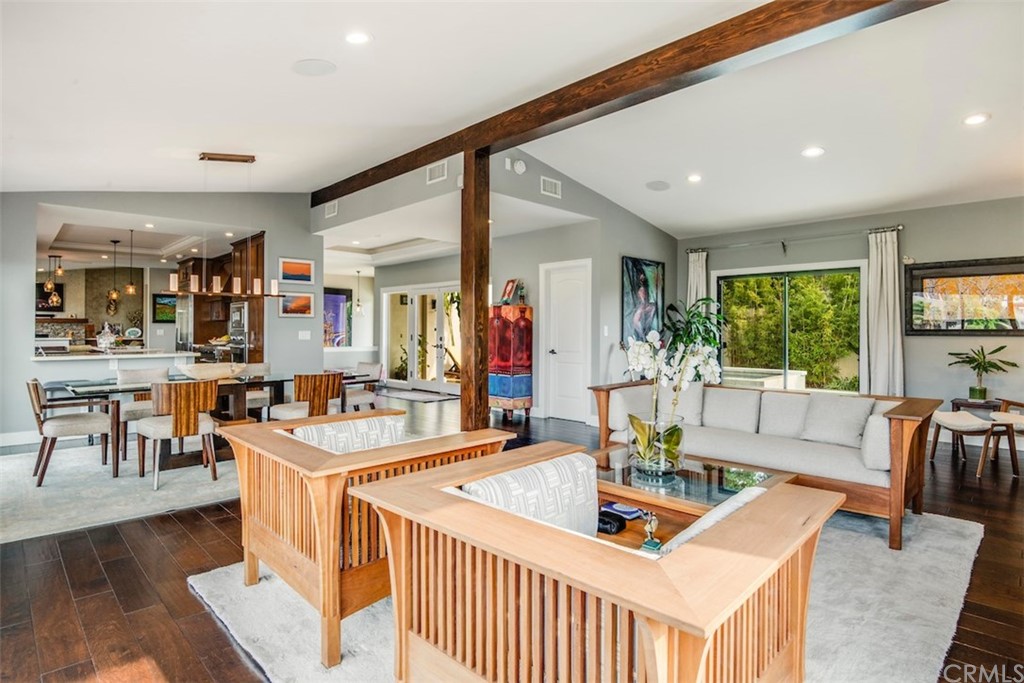 1539 Vía Coronel Palos Verdes Estates, CA 90274 - Photo 7 of 52 a living room with furniture a large window and a dining table