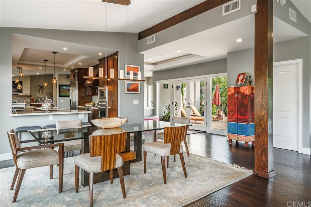 1539 Vía Coronel Palos Verdes Estates, CA 90274 - Photo 9 of 52 a view of a dining room with furniture and wooden floor