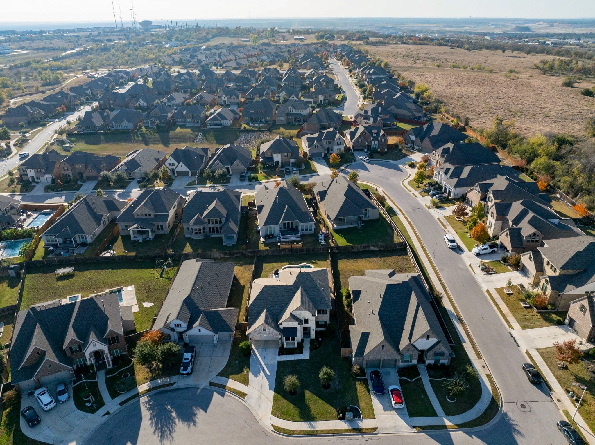 304 Wavy Cattail Cove Georgetown, TX 78626 - Photo 28 of 29 Aerial view of property and surrounding area featuring nearby suburban area