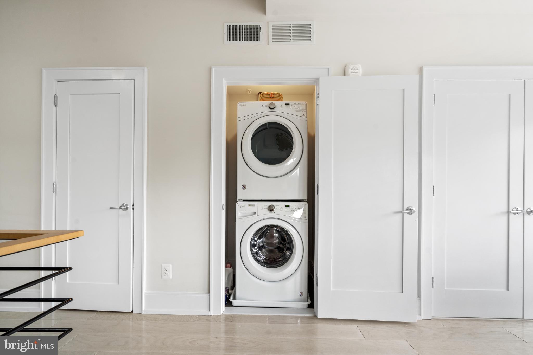 2434 16th Street Northwest, Unit PH402 Washington, DC 20009 - Photo 25 of 44 Washer/Dryer Primary Bedroom Level