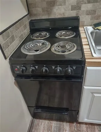 a close view of stove