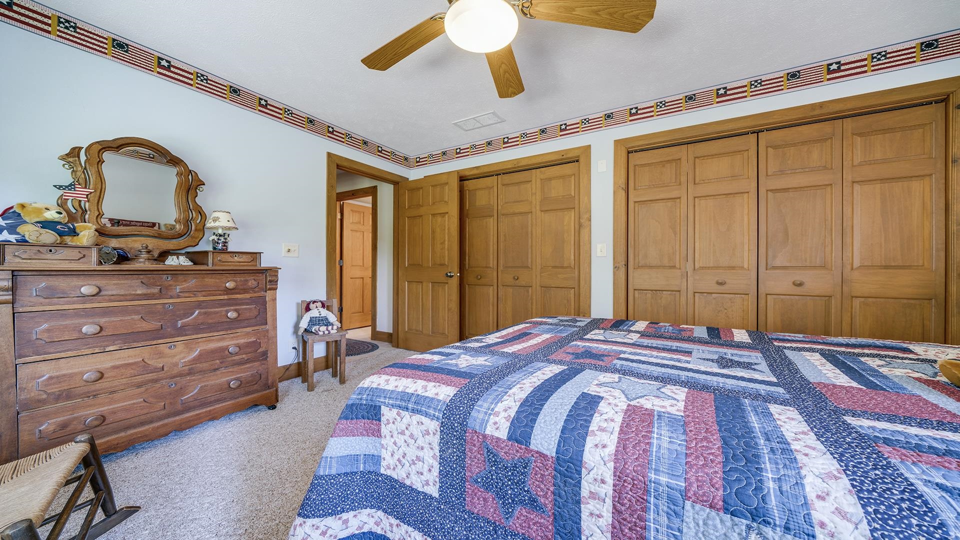 5810 West Lightsville Road Leaf River, IL 61047 - Photo 32 of 68 a bedroom with a bed and with furniture