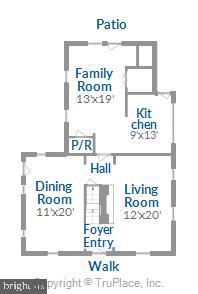 4512 Reno Road Northwest Washington, DC 20008 - Photo 47 of 53 Main level floorplan