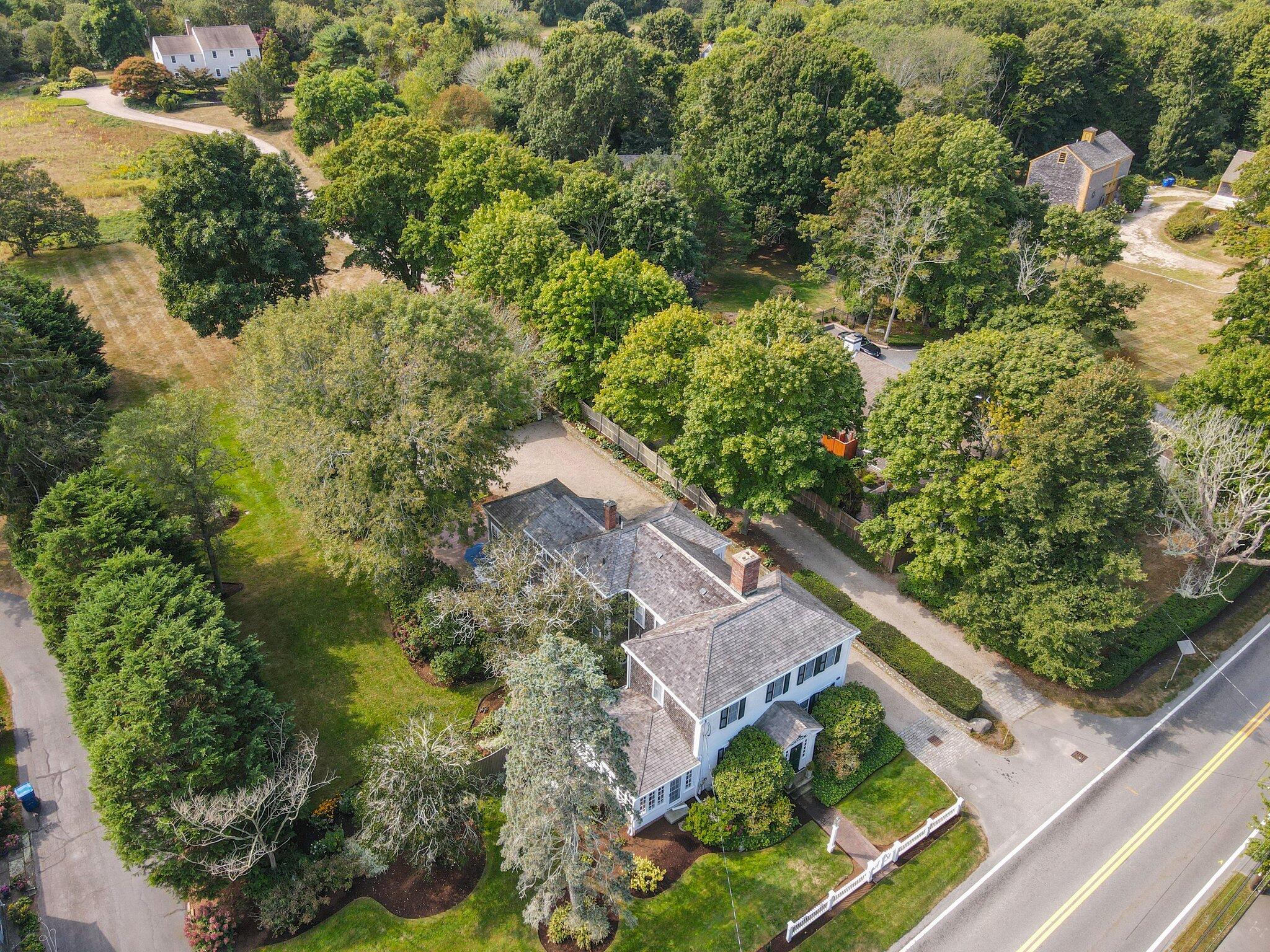 4259 Main Street Barnstable, MA 02630 - Photo 64 of 69 an aerial view of house with yard