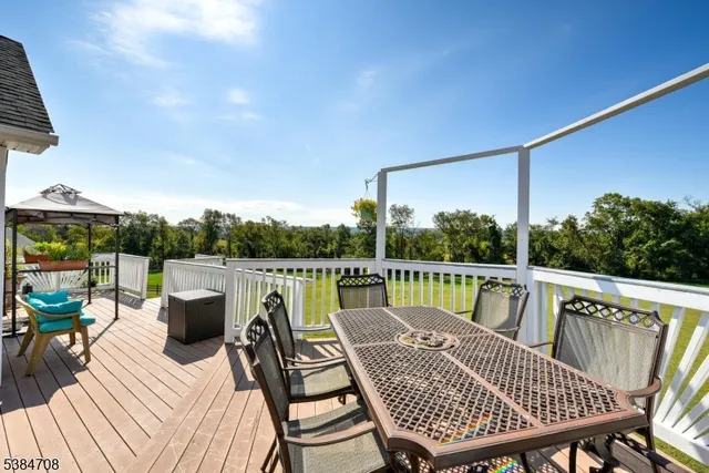 a view of a swimming pool with a garden