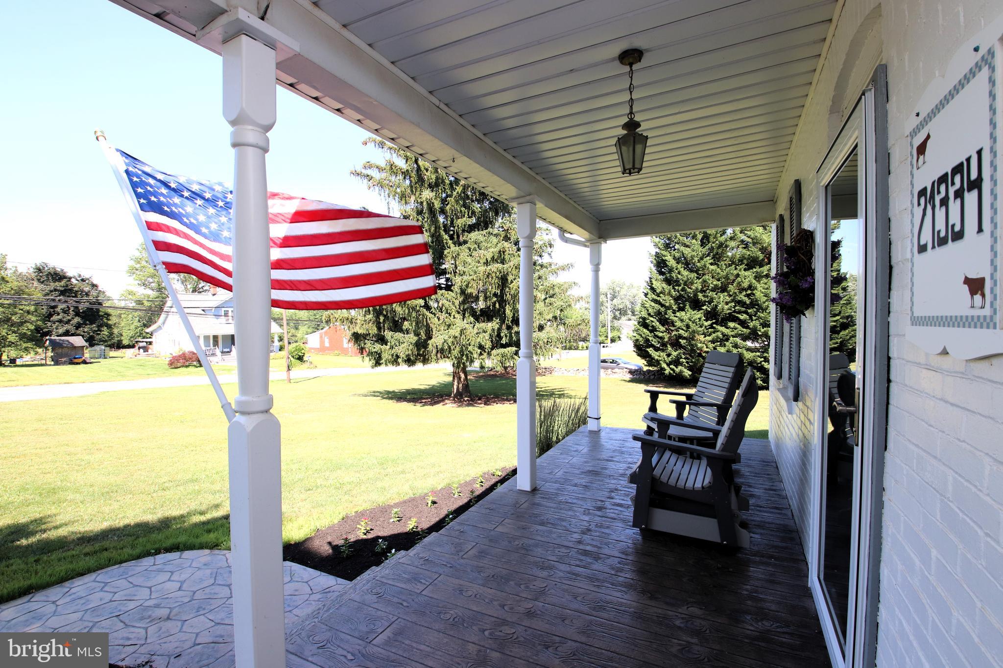 Covered front porch