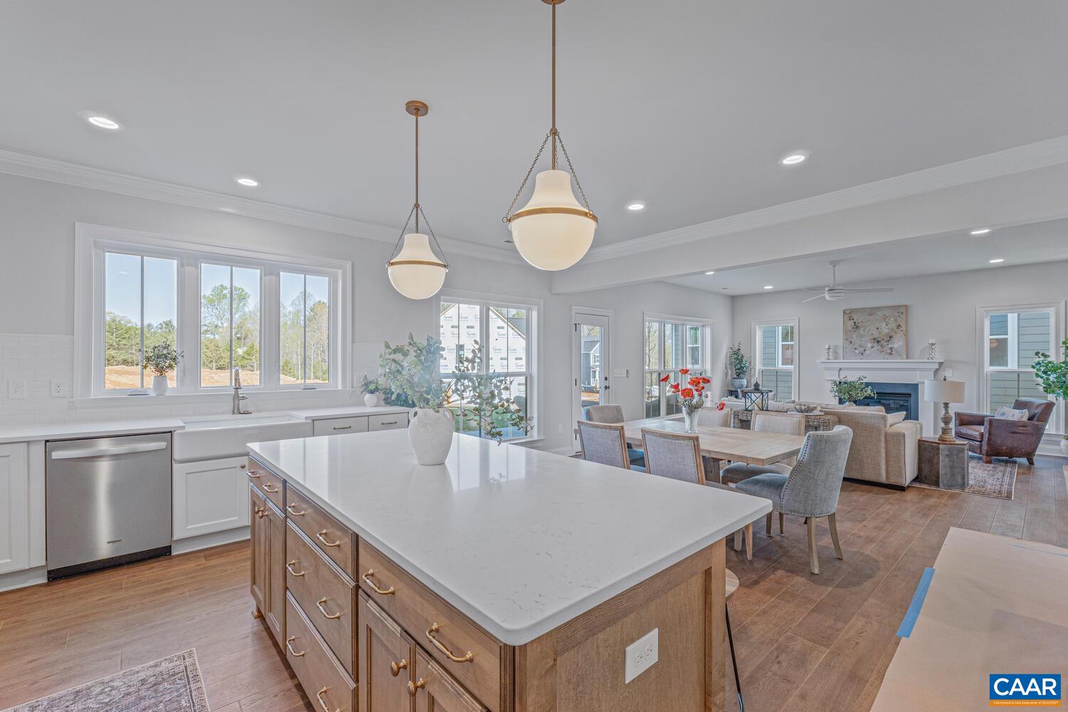 1731 Fowler Street Charlottesville, VA 22901 - Photo 19 of 45 a large kitchen with kitchen island a large island in it