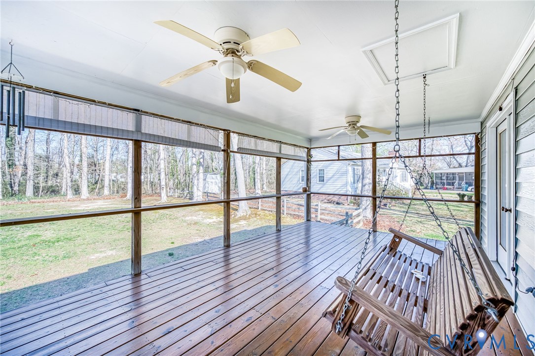 109 Treva Road Sandston, VA 23150 - Photo 17 of 37 large rear screen porch