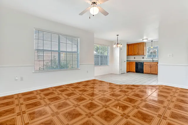 a view of wooden floor