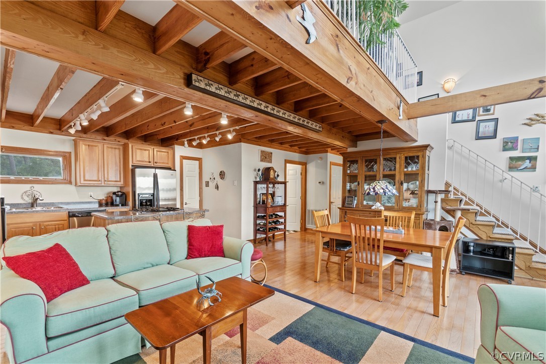 531 Shellfield Road Dunnsville, VA 22454 - Photo 45 of 46 Open Floor plan with Family Room, Dining, Kitchen,