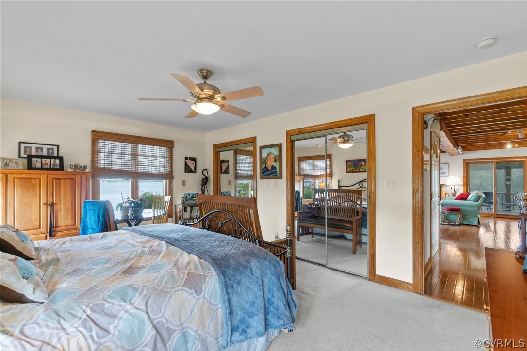 531 Shellfield Road Dunnsville, VA 22454 - Photo 26 of 46 First Floor Master Bedroom with beautiful views fr