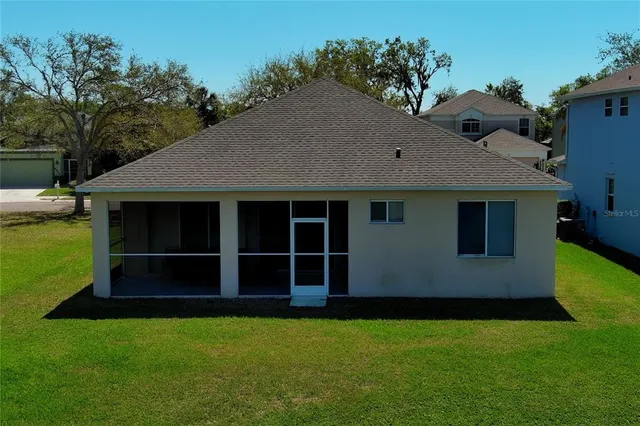 a view of a house with a garden