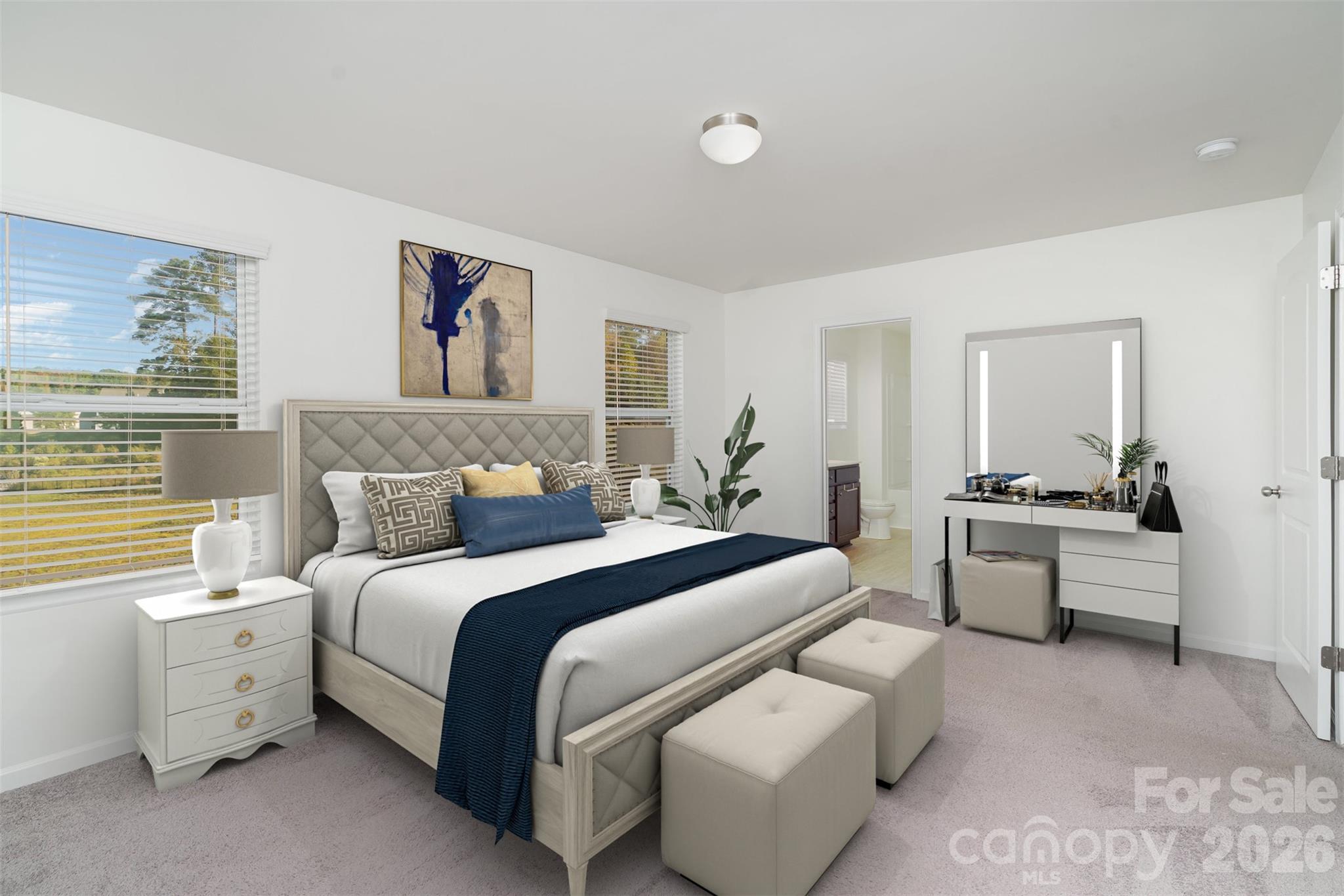 1211 Whitehall Hill Road York, SC 29745 - Photo 22 of 39 a bed room with a bed and a view