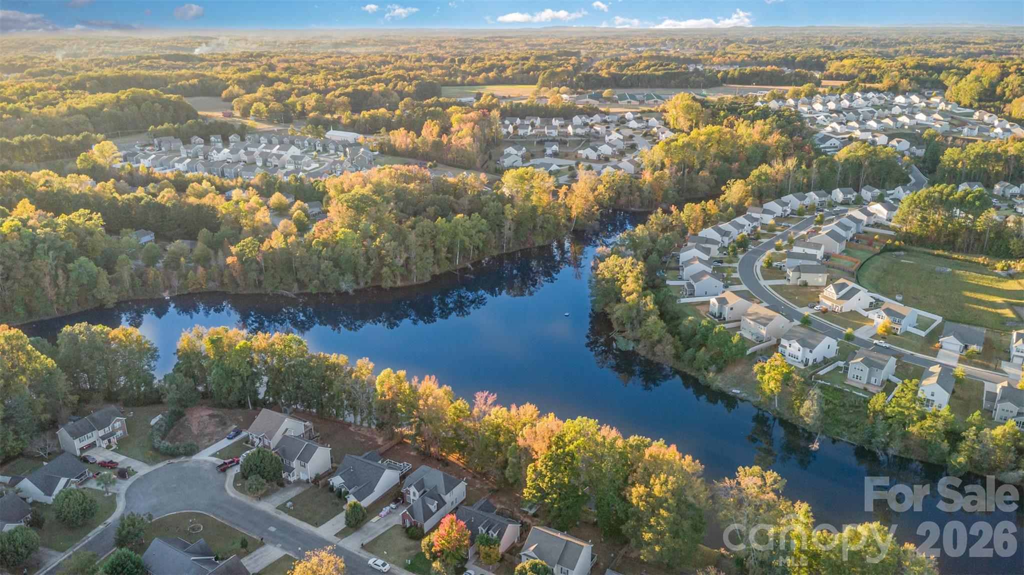 1211 Whitehall Hill Road York, SC 29745 - Photo 39 of 39 an aerial view of residential building with lake view