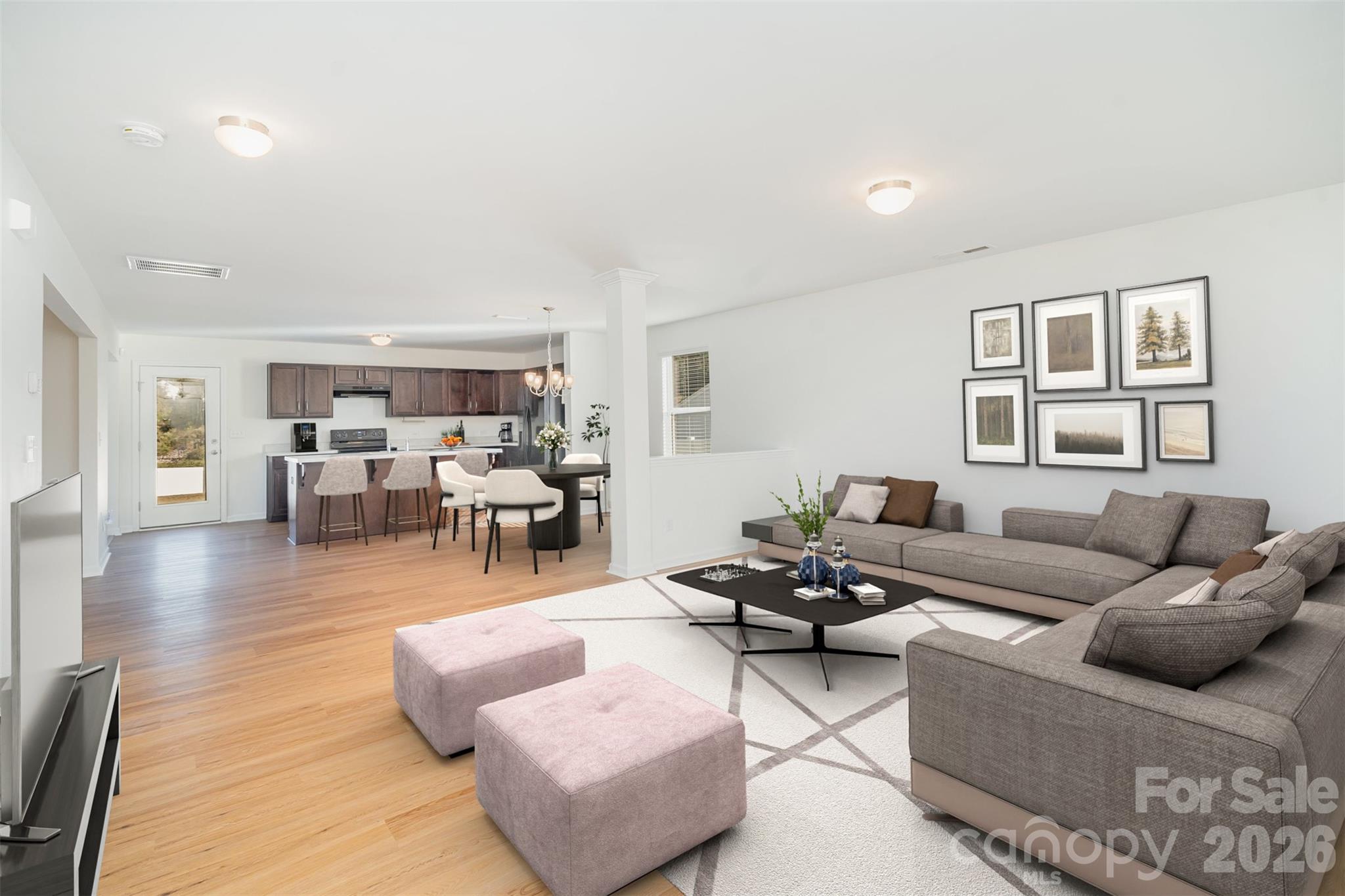 1211 Whitehall Hill Road York, SC 29745 - Photo 6 of 39 a living room with furniture and wooden floor