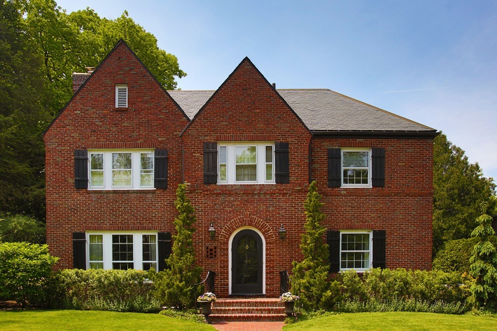135 Willard Road Brookline, MA 02445 - Photo 1 of 14 front view of house with a yard